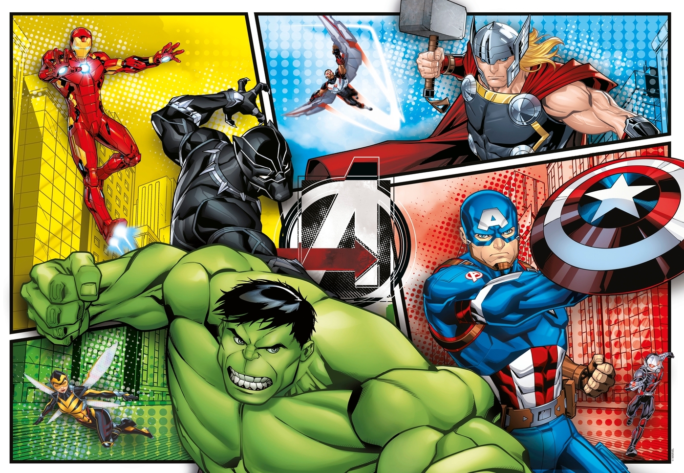 Clementoni, puzzle SuperColor 104: The Avengers (27284)