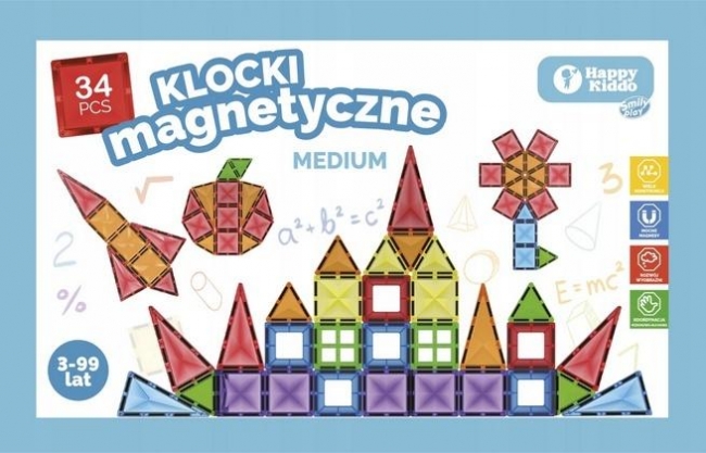 Klocki magntyczne 34el