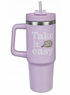 Pusheen kubek metalowy vacuum termiczny
