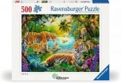 Ravensburger, Puzzle 500: Rodzina Tygrysów (12001384)