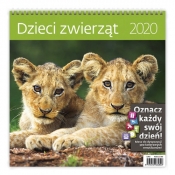 Kalendarz wieloplanszowy Dzieci Zwierząt 30x30 2020 (LP53-20)