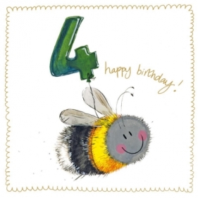 Karnet Urodziny 4 S539 Pszczółka