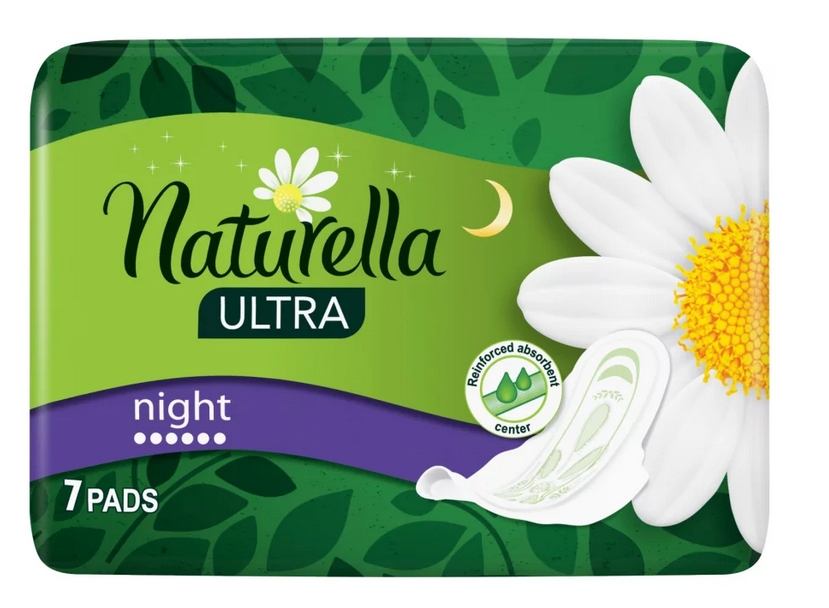Naturella Ultra Night - podpaski ze skrzydełkami, 7 szt.