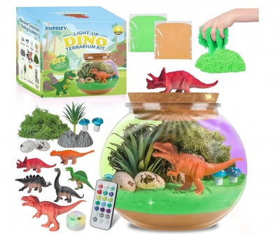 Terrarium Świecące z Dinozaurami Kreatywny Zestaw Edukacyjny