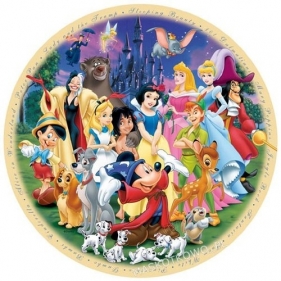 Puzzle okrągłe Disney Świat Disney'a 1000 (157846)