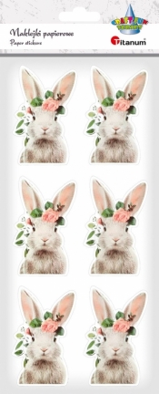 Naklejki papierowe Titanum Rabbit 13 (6 szt)