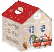 Puzzle Świąteczny domek - Mikołaj, 250 el.