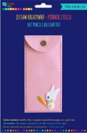 Zestaw kreatywny - piórnik z filcu - pink (KSFI-234)
