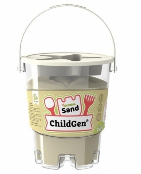 Piasek kinetyczny z foremką naturalny 500g