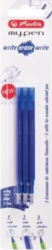 Wkład wymazywalny do długopisu my pen nieb.003013 3szt