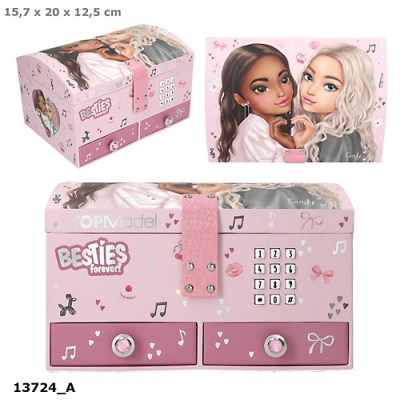 <img src='https://webimage.pl/pics/846/9/d4010070709846.jpg' style='height:440px' /> Szkatułka na kod Top Model Me BFF grająca BEST FRIENDS 13724A