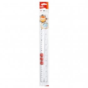 Linijka - Pioner - przeźroczysta, 30 cm