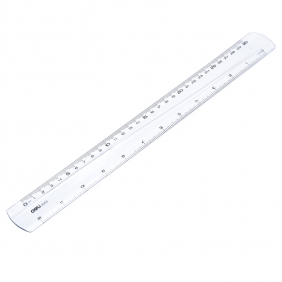 Linijka - Pioner - przeźroczysta, 30 cm