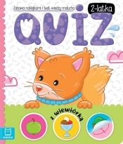 Quiz 2-latka z wiewiórką Zabawa naklejkami i test wiedzy malucha - Podgórska Anna