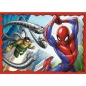 Trefl, Puzzle 4w1: Bohaterski Spider-Man (34384)