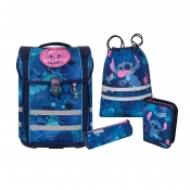 Coolpack, Perfecto Set: Plecak Kasetonowy + Piórnik + Tuba + Worek Disney Blue/mcneil - Stitch