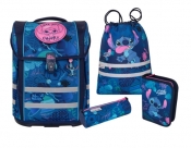 Coolpack, Perfecto Set: Plecak Kasetonowy + Piórnik + Tuba + Worek Disney Blue/mcneil - Stitch