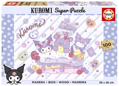 Puzzle Kuromi drewniane 100 el 114067