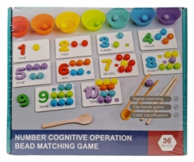 Gra drewniana Dopasowywanie koralików