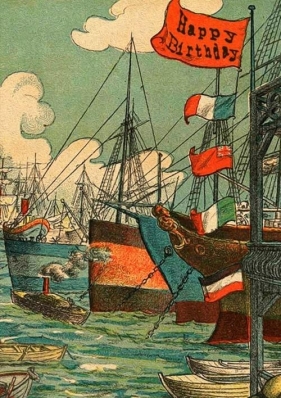 Karnet B6 z kopertą Urodziny Port