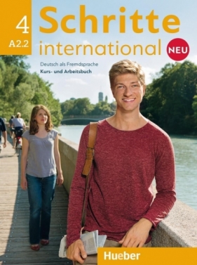 Schritte international Neu 4 KB+AB+CD PL HUEBER (Uszkodzona okładka) - Niebisch Daniela;Penning-Hiem