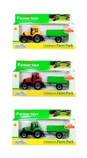 Traktor z przyczepa
