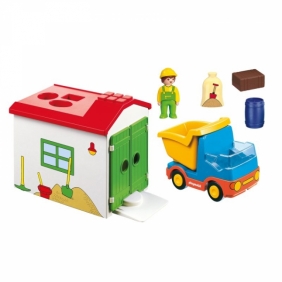 Playmobil 1.2.3: Ciężarówka z garażem sorter (70184)