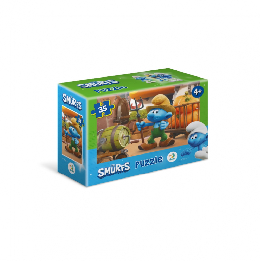 <img src='https://webimage.pl/pics/848/2/d4823115912848.jpg' style='height:440px' /> Smerfy mini - Farmer z dyniami, 35 el. (200693)