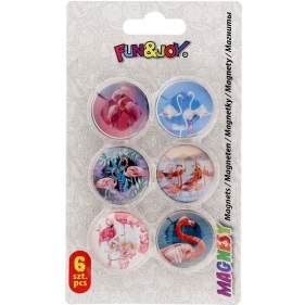 Magnesy Fun&Joy, 6 szt. - Flamingi (443876)