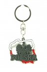 Brelok metalowy kontur Polski wersja 2 6cm