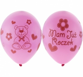 Balony premium "Moje pierwsze urodziny" (GB-MU1G)op.5szt.