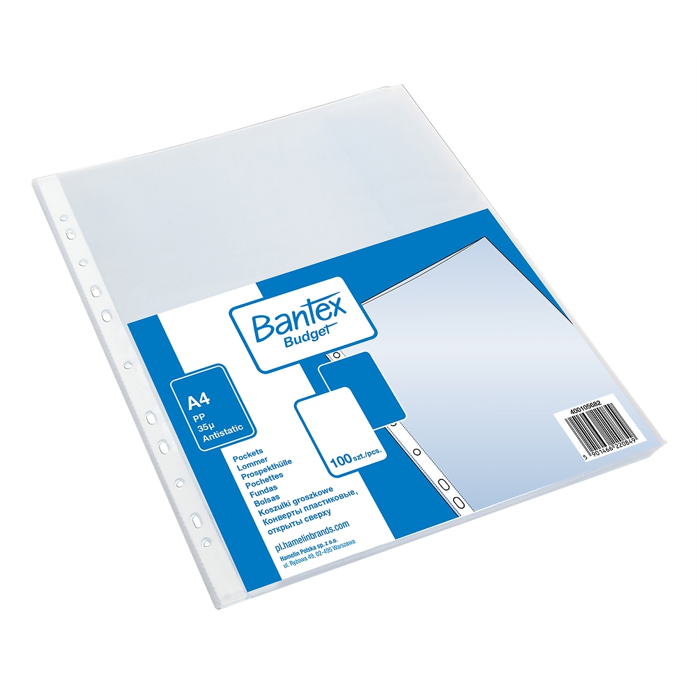 Koszulka groszkowa A4/35mic. PP Budget 100szt