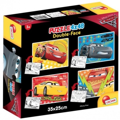 Puzzle dwustronne 4x48 Auta 3 (60849)