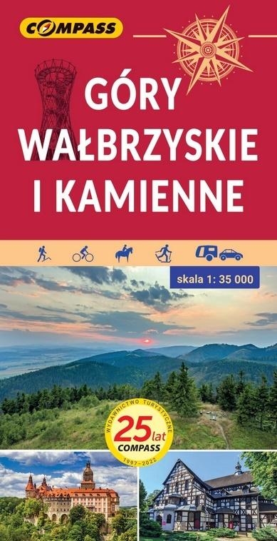 Mapa turystyczna - Góry Wałbrzyskie i Kamienne 1:35 000