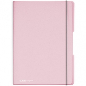 Notatnik my.book Flex A4/2x40k linia, kratka - pastelowy róż (11408648)