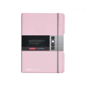 Notatnik my.book Flex A4/2x40k linia, kratka - pastelowy róż (11408648)