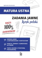 Zadania jawne Język polski Matura ustna - Agnieszka Brzostowska