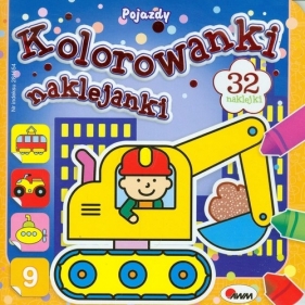 Kolorowanki naklejanki 9 Pojazdy - <br />