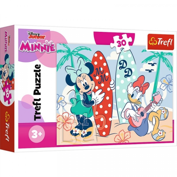 Puzzle 30 elementów Kolorowa Minnie (18302)