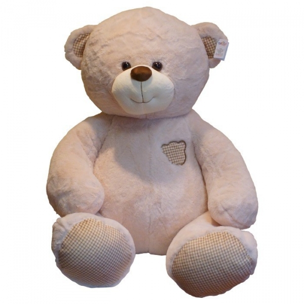 Pluszak Miś Oktawian Siedzący - Kremowy 75 cm (4842a)