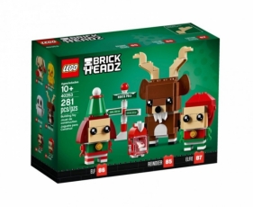 Klocki BrickHeadz Renifer, Elf i Elfka (40353)