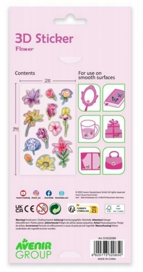 Naklejki 3D - Kwiaty (CH232085)