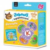 Mały miś to lubi! Zabawy logopedyczne. Układanki + książeczka - Anna Podgórska