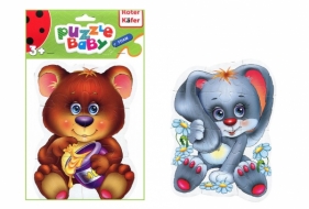 Baby puzzle piankowe - Miś i królik (RK1101-04)