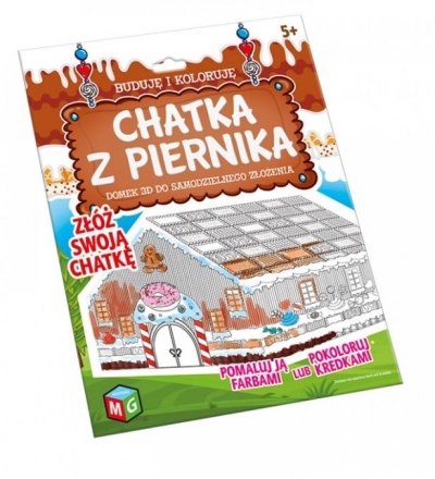 Buduję i koloruję: Chatka z piernika 3D (30185)