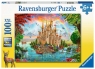 Ravensburger, Puzzle XXL 100: Tęczowy zamek (13285) Wiek: 6+