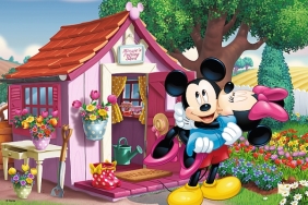 Puzzle 60: Miki i Minnie w ogrodzie (17285)
