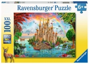 Ravensburger, Puzzle XXL 100: Tęczowy zamek (13285)