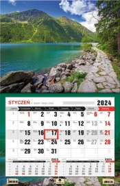 Kalendarz 2024 jednodzielny 3XL Tatry