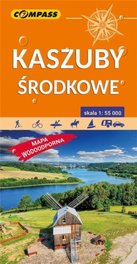 Mapa tur. - Kaszuby środkowe 1:55 000 w.2022 - Opracowanie zbiorowe